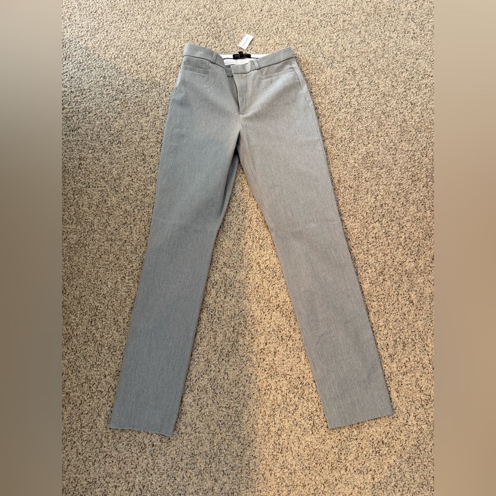 Banana Republic Light Gray High Rise Sloan Straight-Leg Trousers TALL